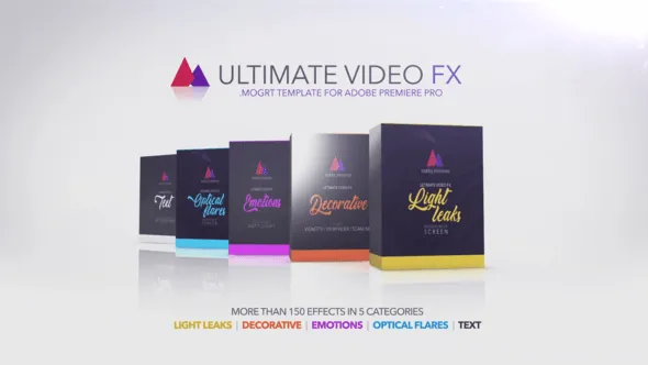 终极视频特效调色漏光晕影过渡等效果元素包PR模板下载 Ultimate Video Fx