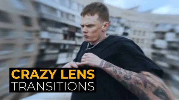 酷炫创意动感活力扭曲像差疯狂镜头过渡效果PR模板下载 Crazy Lens Transitions