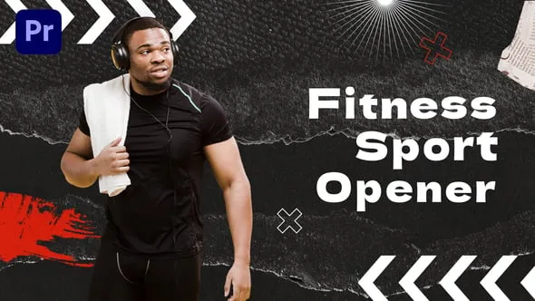 健身运动揭幕战体育宣传广告视频PR模板下载 Fitness Sport Opener