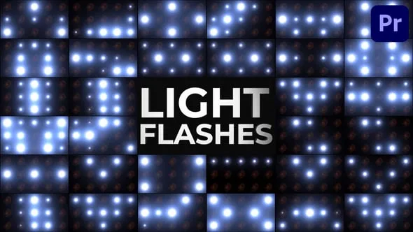 30种带有动态聚光灯闪光变化场景效果背景视频PR模板下载 Light Flashes for Premiere Pro
