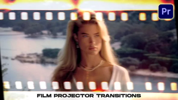 16组复古漏光电影胶片转场PR模板下载 Film Projector Transitions VOL. 2