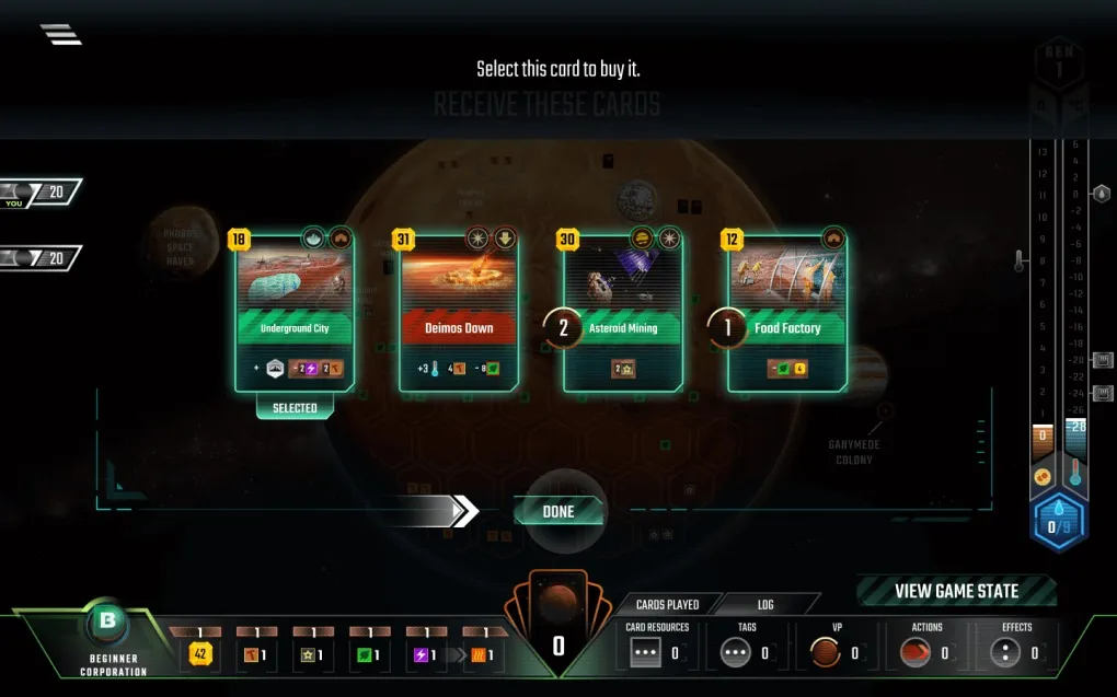 殖民火星 Terraforming Mars for Mac v2.4.1.130129_master 英文原生版 附DLC
